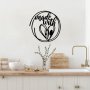 WALLXPERT Dekorativni metalni zidni dodatak Made With Love Food 523 - slika 2