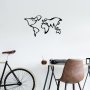 WALLXPERT Dekorativni metalni zidni dodatak World Map 15 - slika 1
