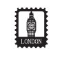 WALLXPERT Dekorativni metalni zidni dodatak London Stamp - slika 3