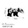 WALLXPERT Dekorativni metalni zidni dodatak Bear Of The Forest - slika 5