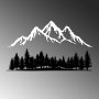 WALLXPERT Dekorativni metalni zidni dodatak Nature And Mountain 4 - slika 4