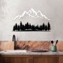 WALLXPERT Dekorativni metalni zidni dodatak Nature And Mountain 4 - slika 2