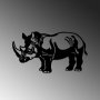 WALLXPERT Dekorativni metalni zidni dodatak Rhino - slika 4