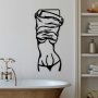 WALLXPERT Dekorativni metalni zidni dodatak Undressing Woman - slika 2