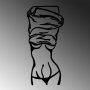 WALLXPERT Dekorativni metalni zidni dodatak Undressing Woman - slika 4