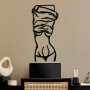 WALLXPERT Dekorativni metalni zidni dodatak Undressing Woman - slika 1