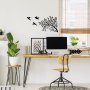 WALLXPERT Dekorativni metalni zidni dodatak Birds From The Branch 496 - slika 3