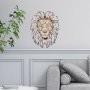 WALLXPERT Dekorativni metalni zidni dodatak Lion 1 - slika 2