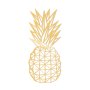 WALLXPERT Dekorativni metalni zidni dodatak Pıneapple Metal Decor Gold - slika 1