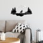 WALLXPERT Dekorativni metalni zidni dodatak Deer And Landscape 2 - slika 1