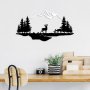 WALLXPERT Dekorativni metalni zidni dodatak Deer And Landscape 2 - slika 2