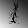 WALLXPERT Dekorativni metalni zidni dodatak Bugs Bunny 1 - slika 4
