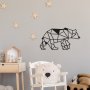 WALLXPERT Dekorativni metalni zidni dodatak Bear2 - slika 1