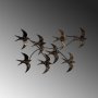 WALLXPERT Dekorativni metalni zidni dodatak Flying Birds 1 - slika 4