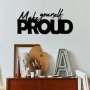 WALLXPERT Dekorativni metalni zidni dodatak Make Yourself Proud - slika 3