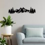 WALLXPERT Dekorativni metalni zidni dodatak Mountain View 3 - slika 2