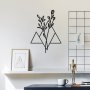 WALLXPERT Dekorativni metalni zidni dodatak Flower M - slika 1
