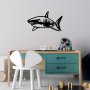 WALLXPERT Dekorativni metalni zidni dodatak Shark M - slika 3