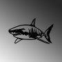 WALLXPERT Dekorativni metalni zidni dodatak Shark M - slika 4