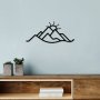 WALLXPERT Dekorativni metalni zidni dodatak Mountain and Sun - slika 2