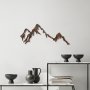 WALLXPERT Dekorativni metalni zidni dodatak Rusty Mountain - slika 2