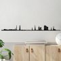 WALLXPERT Dekorativni metalni zidni dodatak Hamburg Skyline - slika 1
