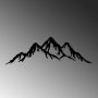 WALLXPERT Dekorativni metalni zidni dodatak Mountain 5 - slika 4