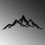 WALLXPERT Dekorativni metalni zidni dodatak Full Mount And Mountain 3 - slika 4