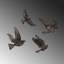 WALLXPERT Dekorativni metalni zidni dodatak Birds 1 - slika 5