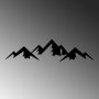 WALLXPERT Dekorativni metalni zidni dodatak Mountain 7 - slika 4