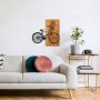 WALLXPERT Dekorativni drveni zidni dodatak Historical Floral Bike M 377 - slika 2