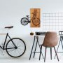 WALLXPERT Dekorativni drveni zidni dodatak Historical Floral Bike M 377 - slika 1