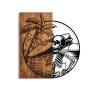 WALLXPERT Dekorativni drveni zidni dodatak Skeletor - slika 1