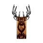 WALLXPERT Dekorativni drveni zidni dodatak Deer in Mountain - slika 4