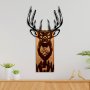 WALLXPERT Dekorativni drveni zidni dodatak Deer in Mountain - slika 1