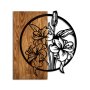 WALLXPERT Dekorativni drveni zidni dodatak Flowers - slika 1