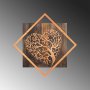 WALLXPERT Dekorativni drveni zidni dodatak Tree v3 Copper - slika 1