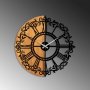 WALLXPERT Dekorativni drveni zidni sat Wooden Clock 63 - slika 4