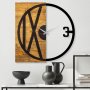 WALLXPERT Dekorativni drveni zidni sat Wooden Clock 24 - slika 1