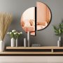 WALLXPERT Dekorativno ogledalo Ozgl522 Rose Gold - slika 2