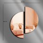 WALLXPERT Dekorativno ogledalo Ozgl522 Rose Gold - slika 3