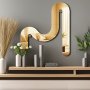 WALLXPERT Dekorativno ogledalo Ozgl509 Gold - slika 2