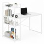 ModernHome Radni sto 120x60 cm sa policama White - slika 1