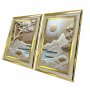 WALLXPERT Dekorativna slika u ramu (2 komada) 2P4363Kromaltınct 006 - slika 1