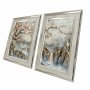 WALLXPERT Dekorativna slika u ramu (2 komada) 2P4363Kromgumusct 003 - slika 1
