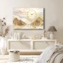 WALLXPERT Dekorativni zidni sat od platna 70100CS 017 - slika 1