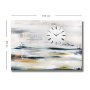 WALLXPERT Dekorativni zidni sat od platna 70100CS 032 - slika 3