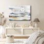 WALLXPERT Dekorativni zidni sat od platna 70100CS 032 - slika 1