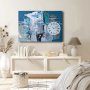 WALLXPERT Dekorativni zidni sat od platna 70100CS 036 - slika 2