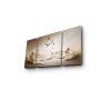 WALLXPERT Dekorativni zidni sat od platna (3 komada) 3P204045CS 18 - slika 4
